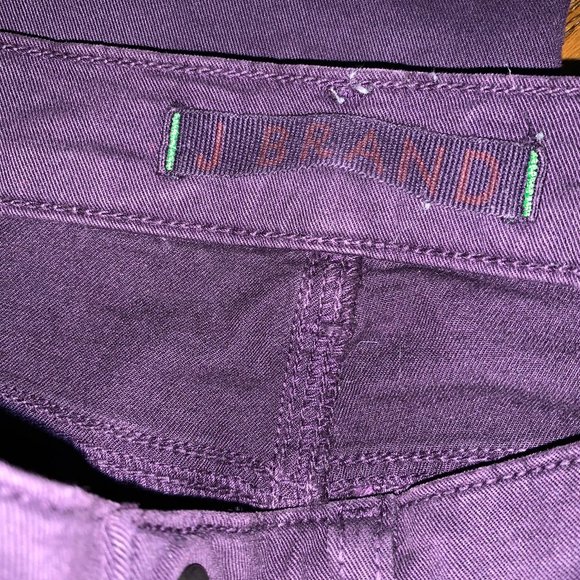 J Brand Skinny Leg Aubergine Jeans Size 26 PURPLE - Picture 6 of 8